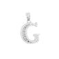 925 Sterling Silver Alphabet Pendant A-Z | Wholesale Jewelry