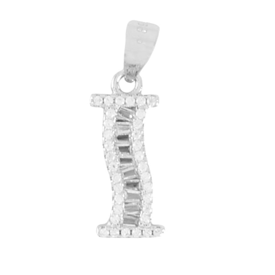 925 Sterling Silver Alphabet Pendant I | Wholesale Jewelry