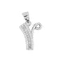 925 Sterling Silver Alphabet Pendant A-Z | Wholesale Jewelry