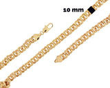 Gold Plated Chino Link Chain 10mm Thick Chain
