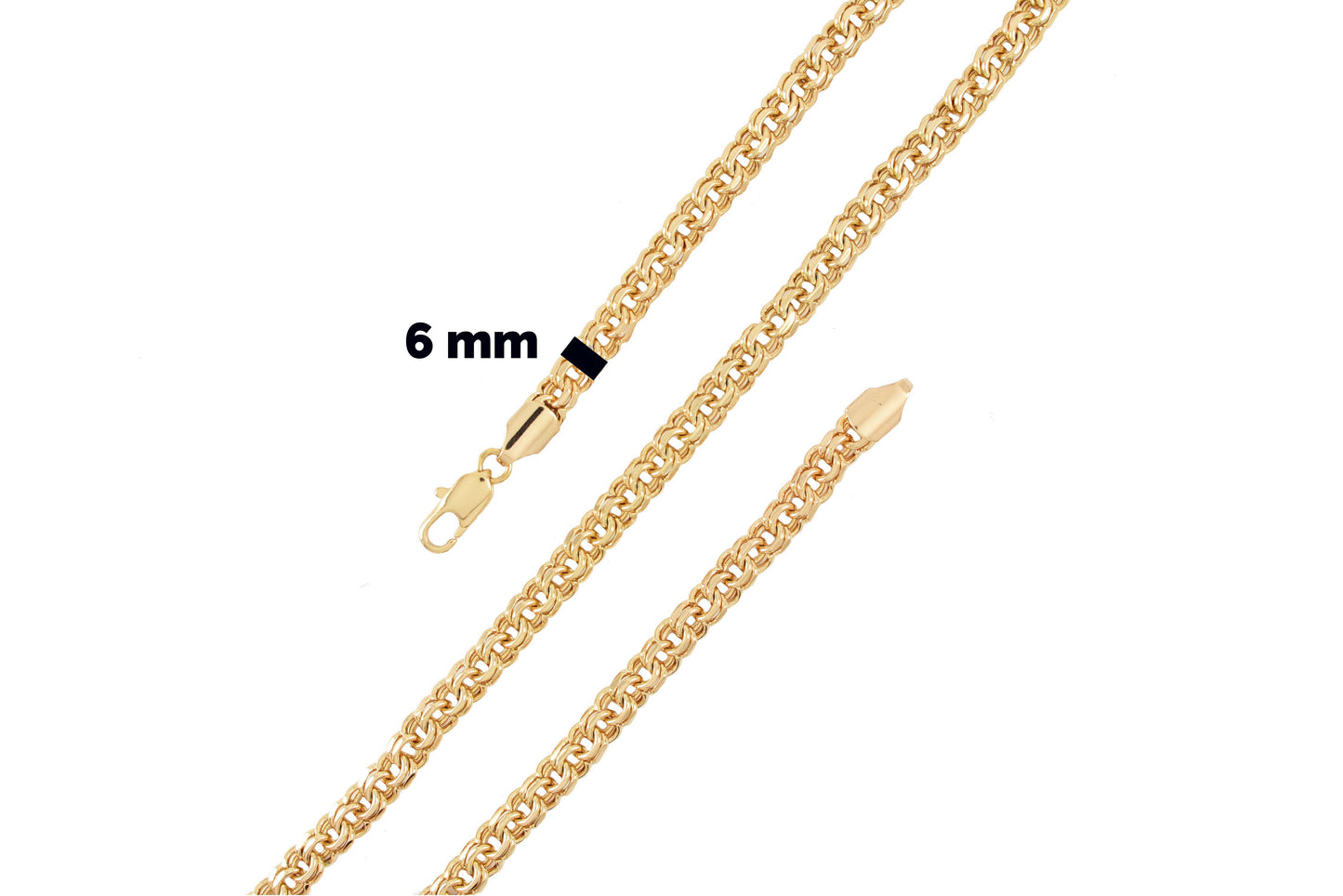Gold Plated Chain 6.0 mm