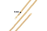 Gold Plated Chino Chain 6mm