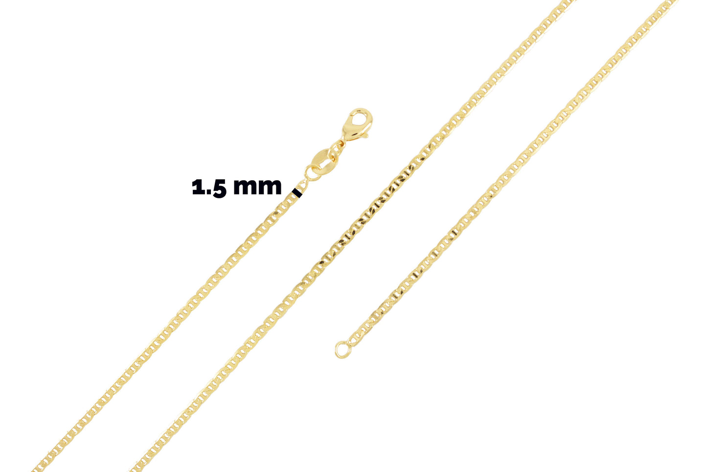 Gold Plated Chain Gucci 1.5mm