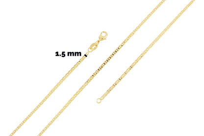 Gold Plated Chain Gucci 1.5mm