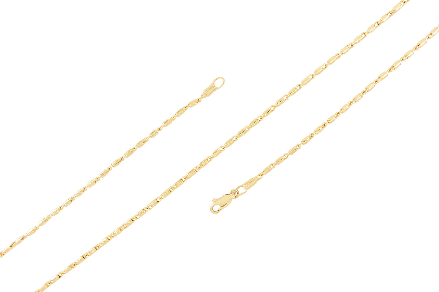 Gold Plated Hayseed Chain 2mm