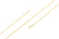 Gold Plated Hayseed Chain 2mm