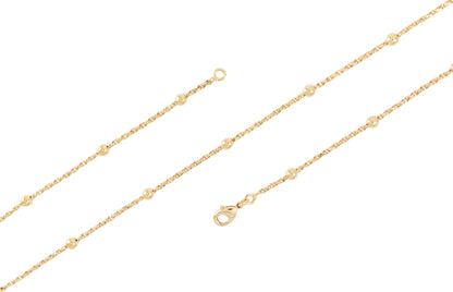 Gold Plated Ball Chain 1mm