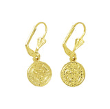 Gold Plated San Benito Tri Color Earring