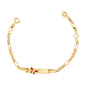 Gold Plated Butterfly ID Baby Bracelet