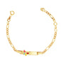 Gold Plated Butterfly ID Baby Bracelet
