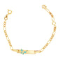 Gold Plated Butterfly ID Baby Bracelet