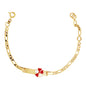 Gold Plated Flower ID Baby Bracelet