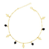 Gold Plated Hamsa Hand Ladies Anklet