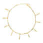 Gold Plated Leaves Ladies Anklet
