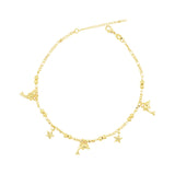 Dolphin Charm Gold Plated Ladies Anklet