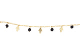 Gold Plated Hamsa Hand Ladies Anklet