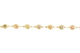 Gold Plated Multicolor Ladybug Ladies Anklet