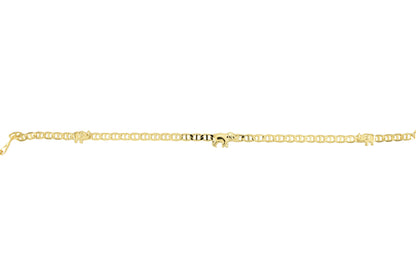 Gold Plated Ladies Elephant Anklet