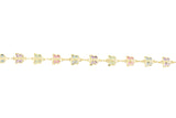 Gold Plated Multicolor Butterfly Ladies Anklet