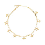 Gold Plated Ladies Eagle Charms Anklet