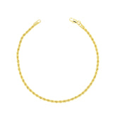 Gold Plated Rope Chain Ladies Anklet