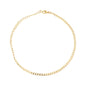 Gold Plated Cuban Chain Ladies Anklet