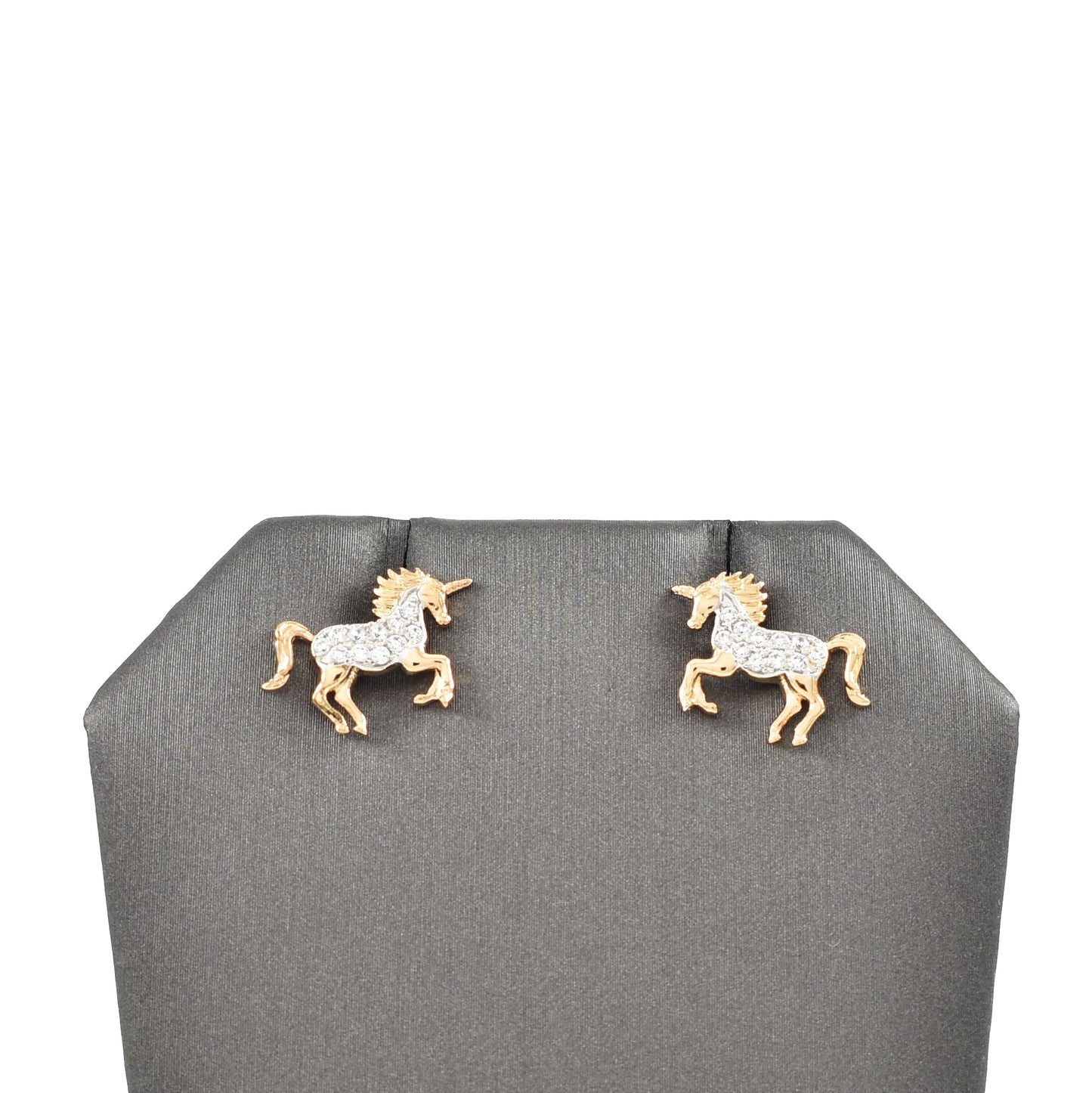 Gold Plated Unicorn Studs Earrings | Wholesale Jewelry