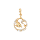 Gold Plated Dolphin Pendant