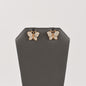 Butterfly Earrings 2 Layer Butterfly Elegant Earrings- Cubic Zirconia Earrings | Wholesale Jewelry