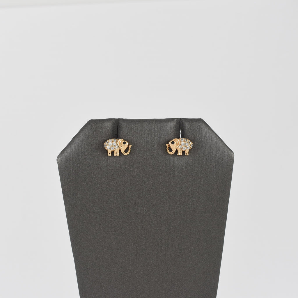 Gold Plated elephant Earrings