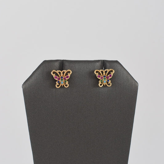 Gold Plated Butterfly Earrings | Wholesale Jewelry