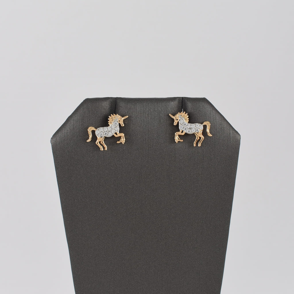 Gold Plated unicorn Earrings