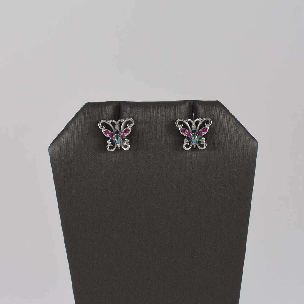Silver Plated Butterfly Earrings