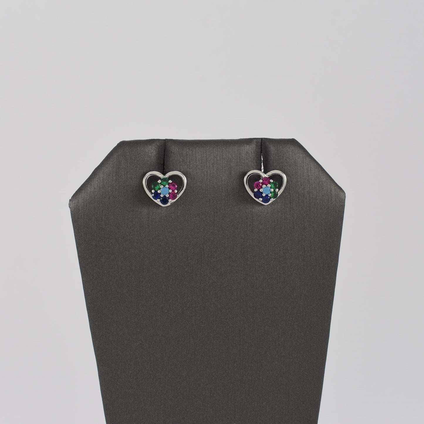 Silver Plated Heart Earrings | Wholesale Jewelry