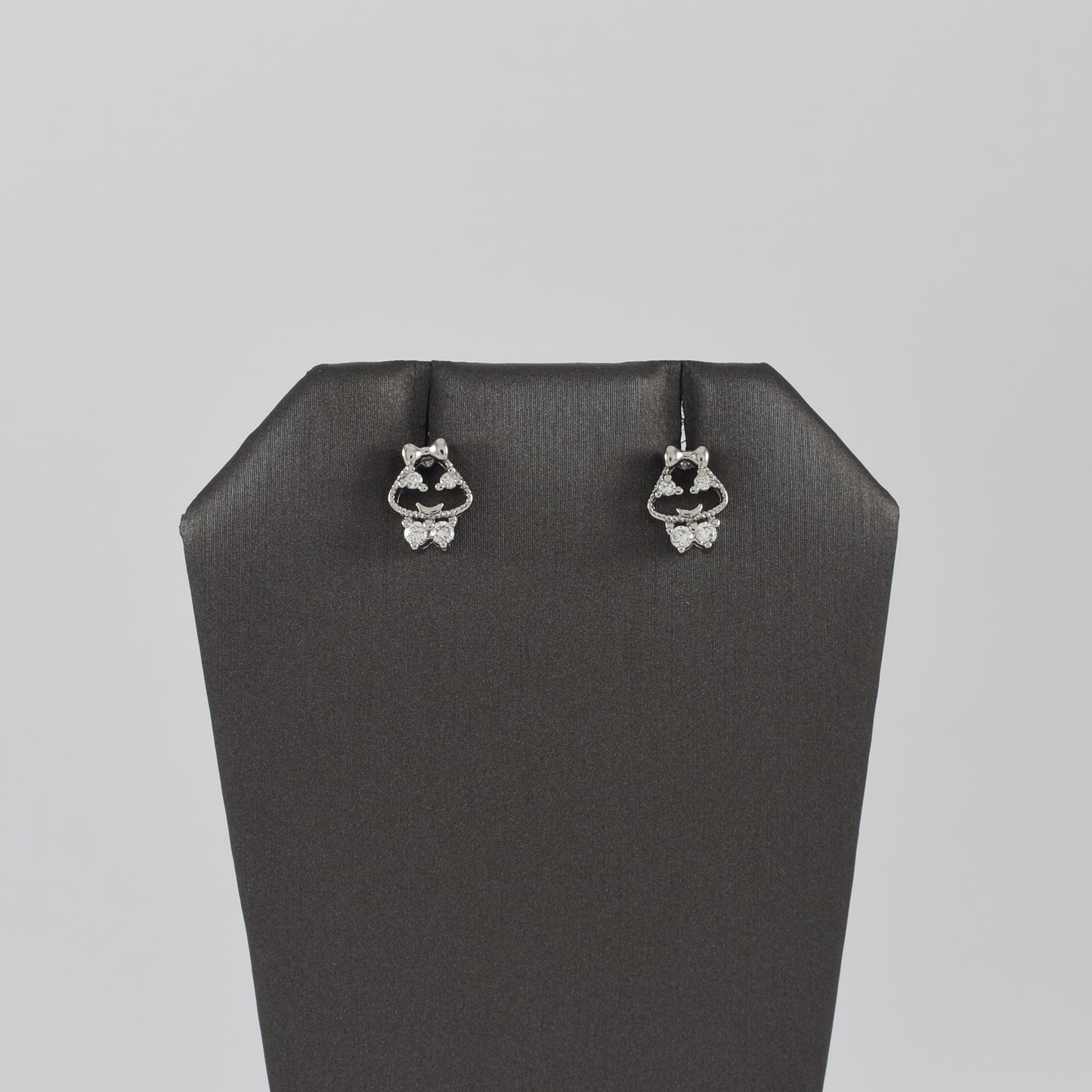 Silver Plated Bear Earrings | Wholesale Jewelry