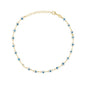Gold Plated Blue Evil Eye Ladies Anklet