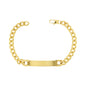 Stainless Steel Cuban Curb ID Bracelet for Women