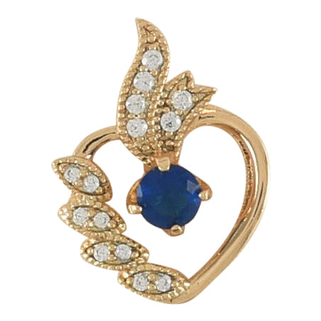 Gold Plated Heart Pendant | Wholesale Jewelry