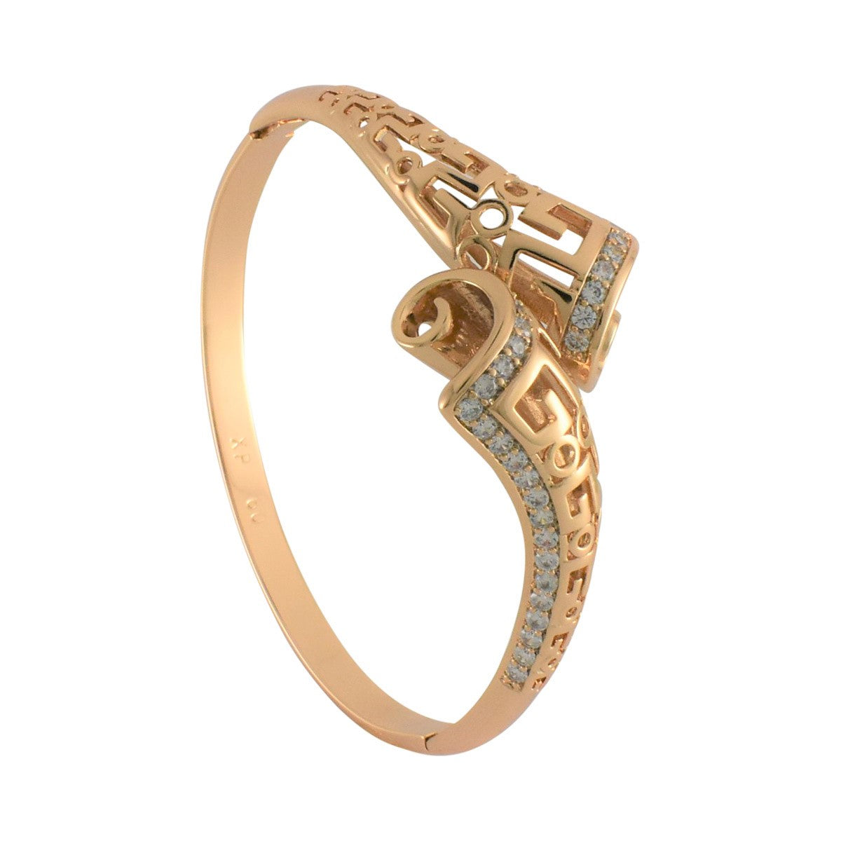 Gold Plated CZ Cuff Bracelet