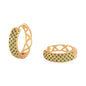 Gold Plated CZ Huggies Earrings | Wholesale Jewelry