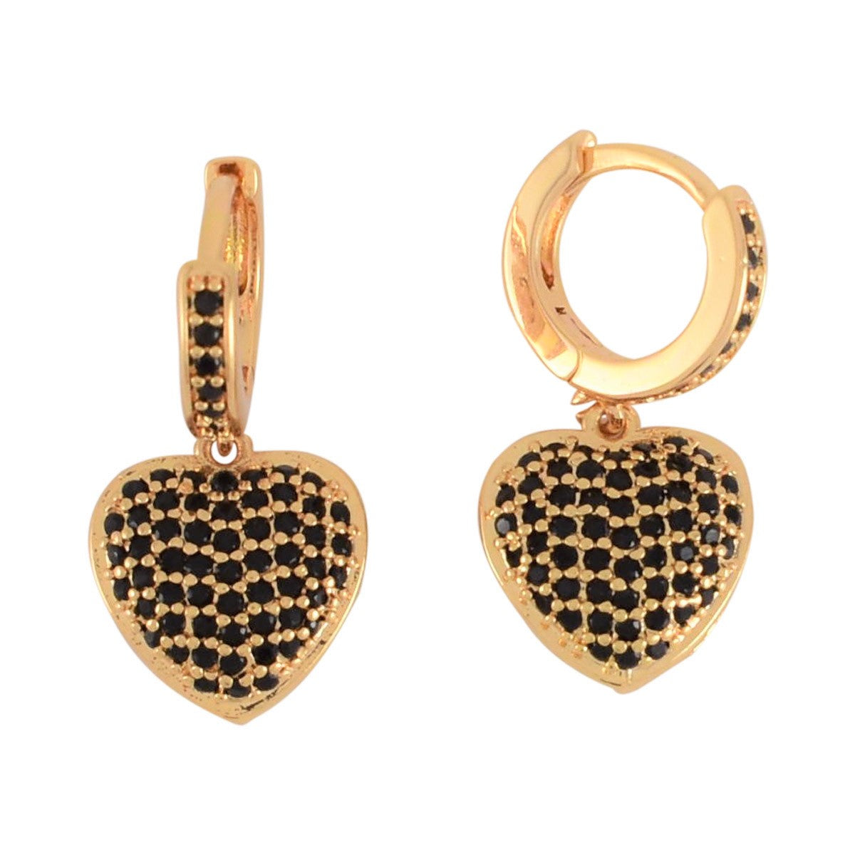 Heart Micro pave CZ Earrings-Valentines Earrings-Different Color Earrings | Wholesale Jewelry