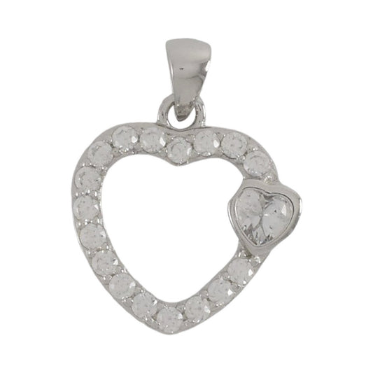 Sterling Silver Heart Pendant | Wholesale Jewelry