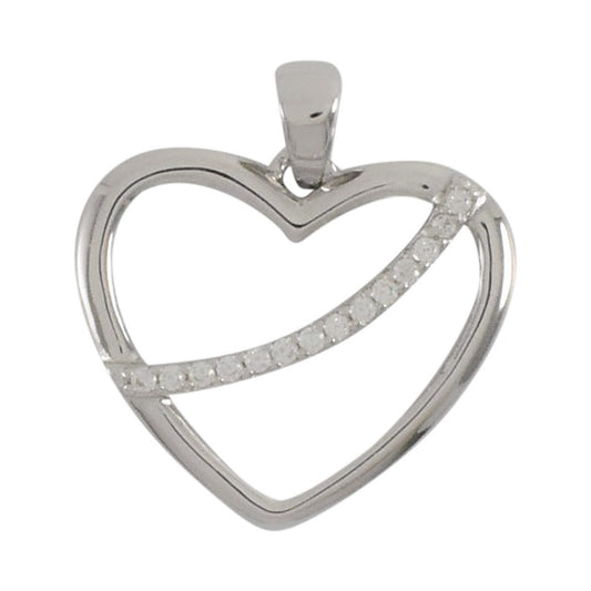 Sterling Silver Heart Pendant | Wholesale Jewelry