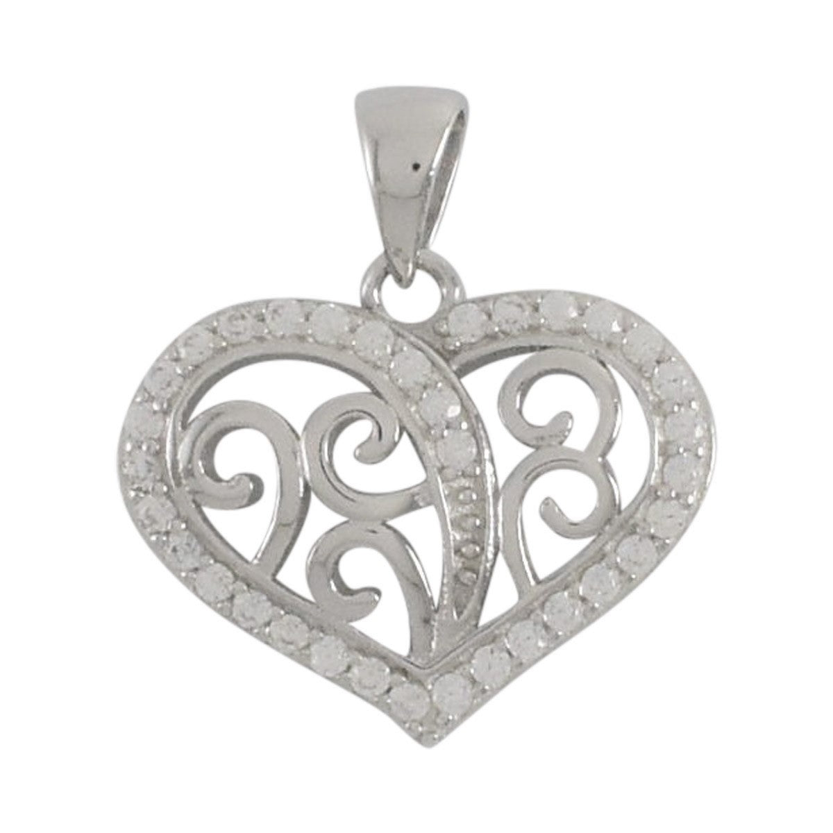 Sterling Silver Heart Pendant | Wholesale Jewelry