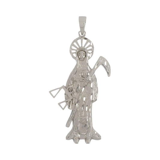 Sterling Silver Santa Muerte Pendant | Wholesale Jewelry