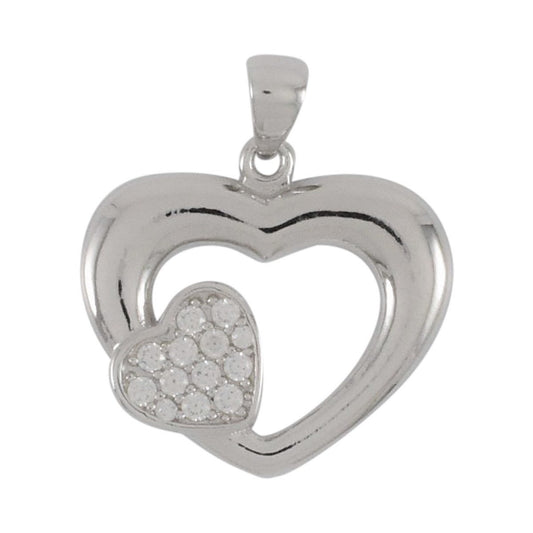 Sterling Silver Heart Pendant | Wholesale Jewelry