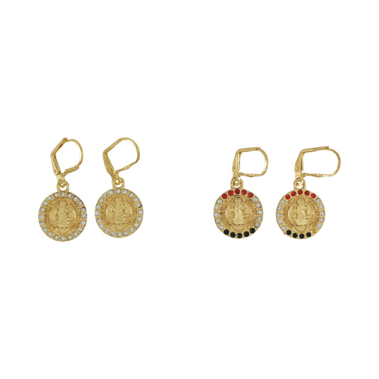 Gold Plated San Benito Dangly Earrings | Wholesale Jewelry