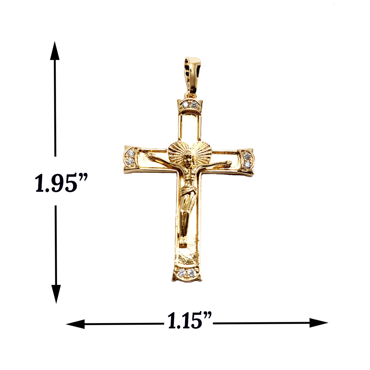 Gold Plated Cross Pendant | Wholesale Jewelry