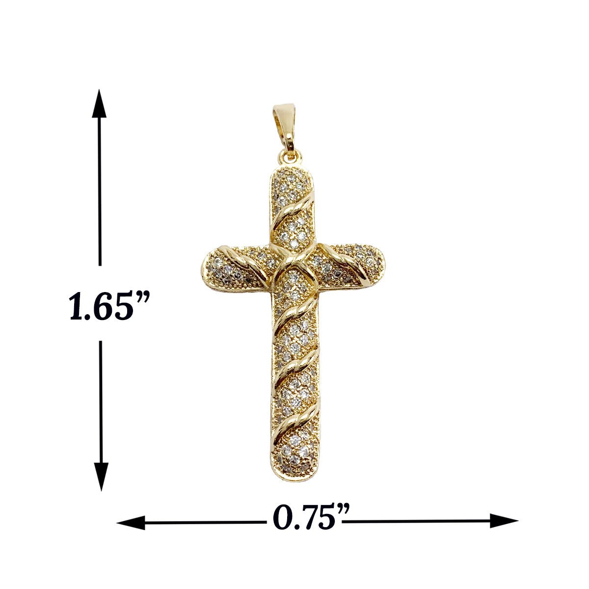 Gold Plated Cross Pendant | Wholesale Jewelry