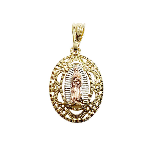 Gold Plated Religious Virgin Mary Pendant Charm | Wholesale Jewelry